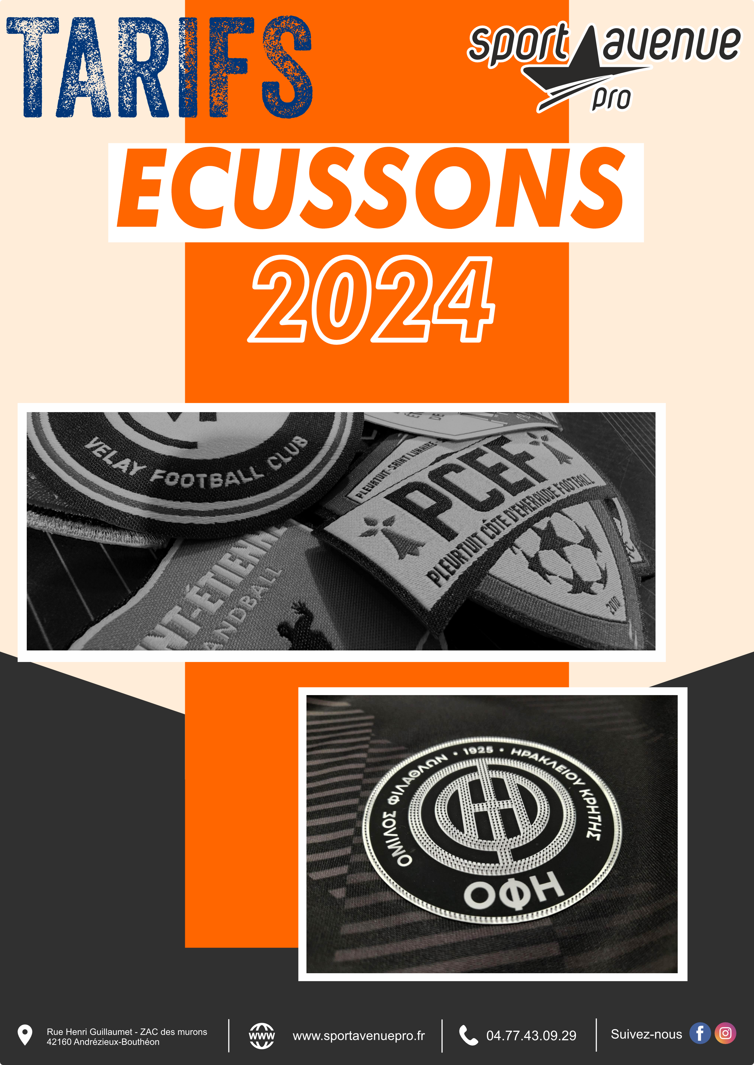 TARIFS ECUSSONS 2024